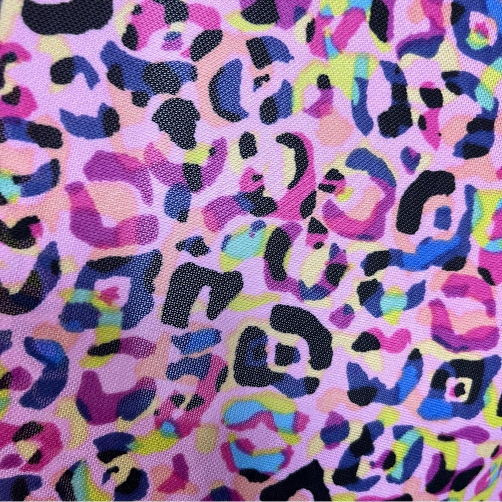 LOGO Lori Goldstein Pink Animal Print Open Cardigan - Picture 13 of 13